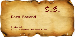 Dora Botond névjegykártya