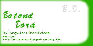 botond dora business card